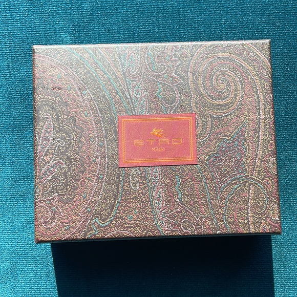 Etro Paisley Print chain Mail Drop earrings - Picture 9 of 9